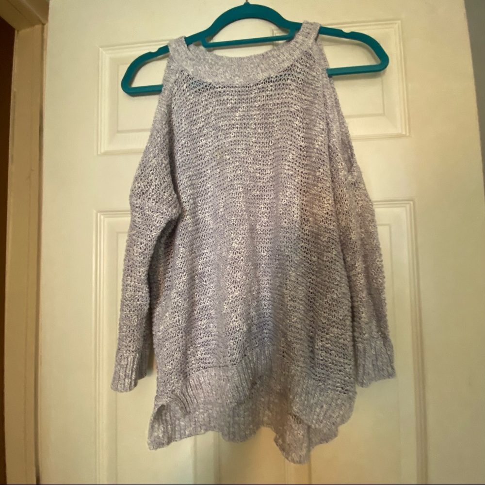 Express cold shoulder sweater